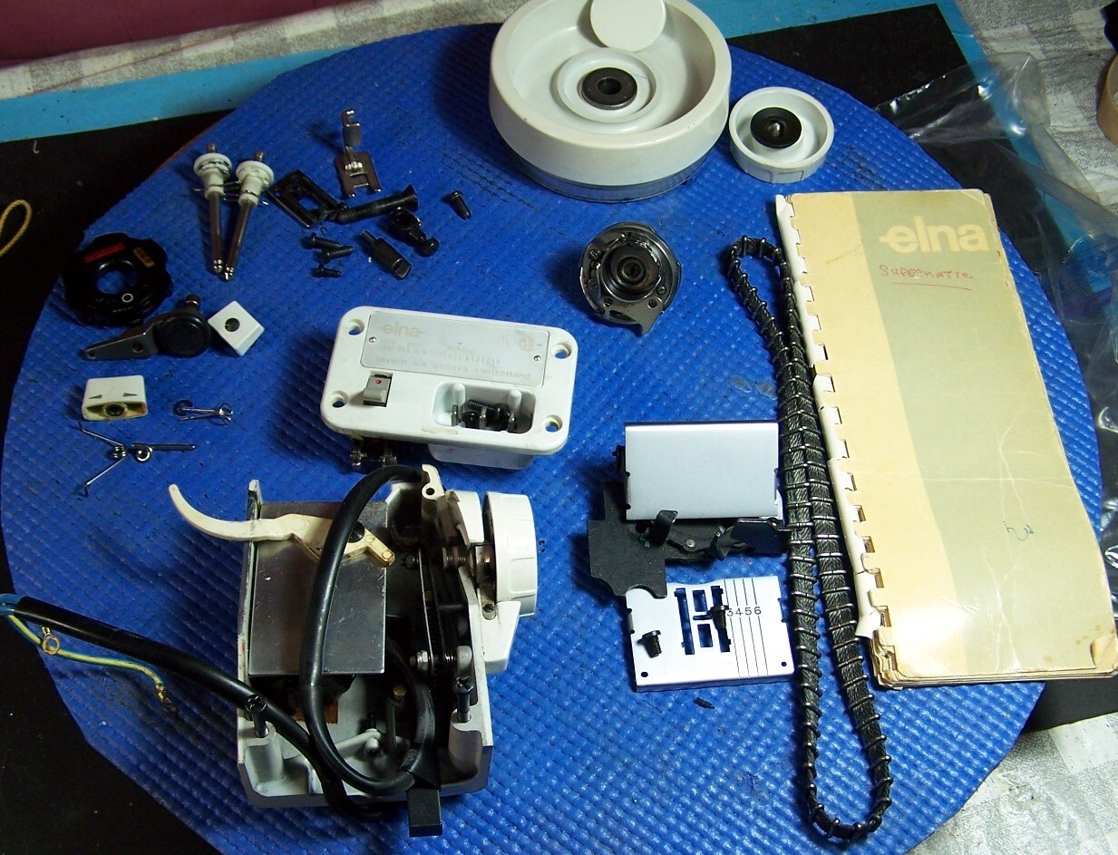 ELNA SUPERMATIC SEWING MACHINE MANUAL ATTACHMENT & PARTS eBay