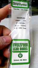 Evergreen Scale Models Stripstyrene SAMPLES selection new in package