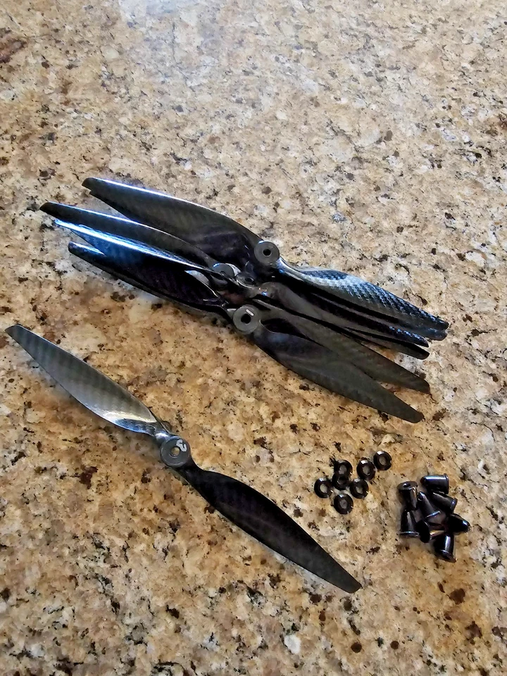 Eight Carbon Fiber Drone Blades - Image 2 of 4