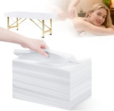 100 Pcs Disposable Massage Table Sheets 31x71 Inch Non Woven Spa Beauty Bed C...