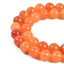 45pcs 8mm Natural Orange Aventurine Gemstone 45Beads,