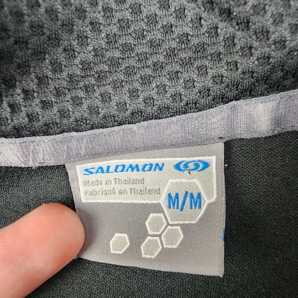 Salomon Sweater Womens Medium Black Quarter Zip Pullover Outdoors Running - Image 2 of 4