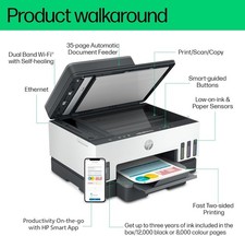 🔥HP Smart Tank 7305 All-in-One Wireless Inkjet Printer Scanner Copier AirPrint