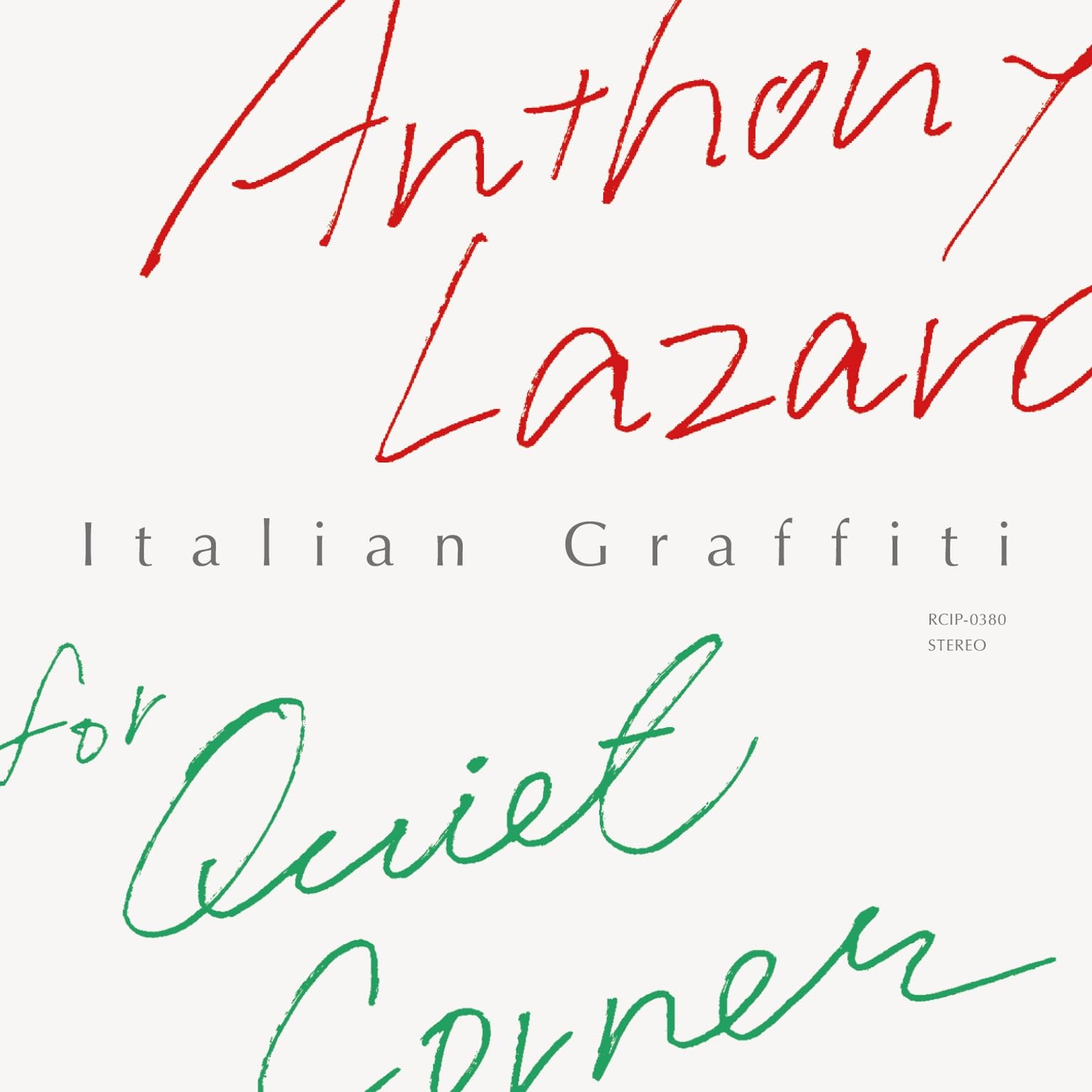 Anthony Lazaro for Quiet Corner Italian Graffiti  From Japan CD 21tracks