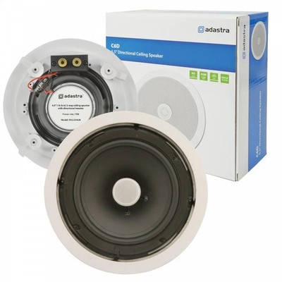 Adastra C6D Deckenlautsprecher mit Richthochtöner 100 W 6,5'' Zoll weiß
