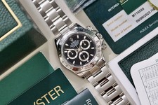 Rolex Daytona 116520 Black Dial Full Set 2003 With Service Papers 2023