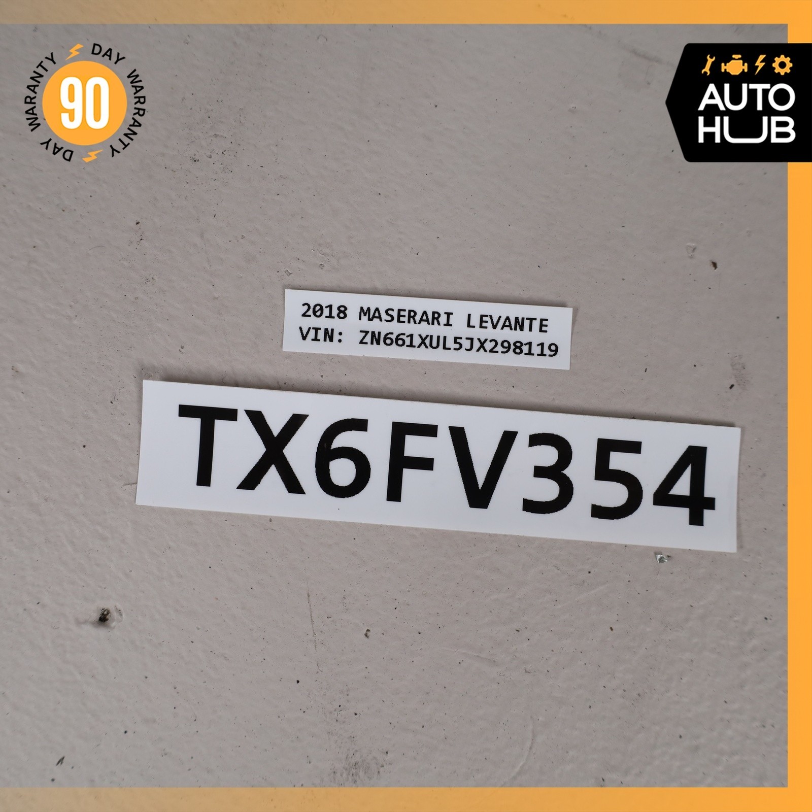 17-22 Maserati Levante M161 Front Left Driver Side Door Shell White OEM 89k