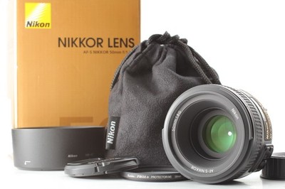 Nikon AF-S NIKKOR 50mm F1.8G Prime Lens for F Mount w/ Hood HB-47 Box & Filter