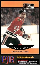 Stan Mikita 1990-91 Pro Set #655 Chicago Blackhawks
