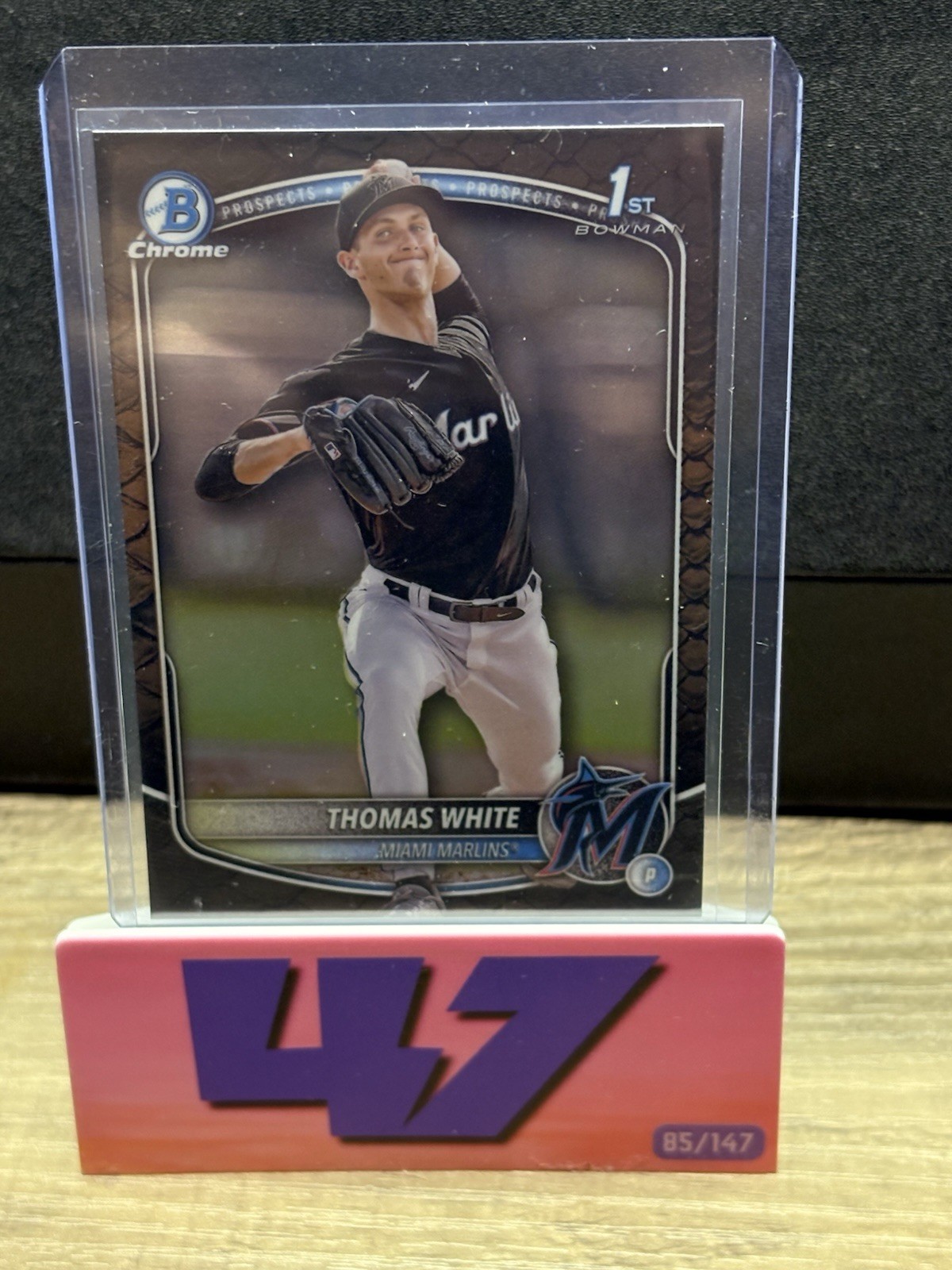 2025 Bowman - Chrome Prospects Thomas White #BCP-69 Reptilian Refractor (RC)
