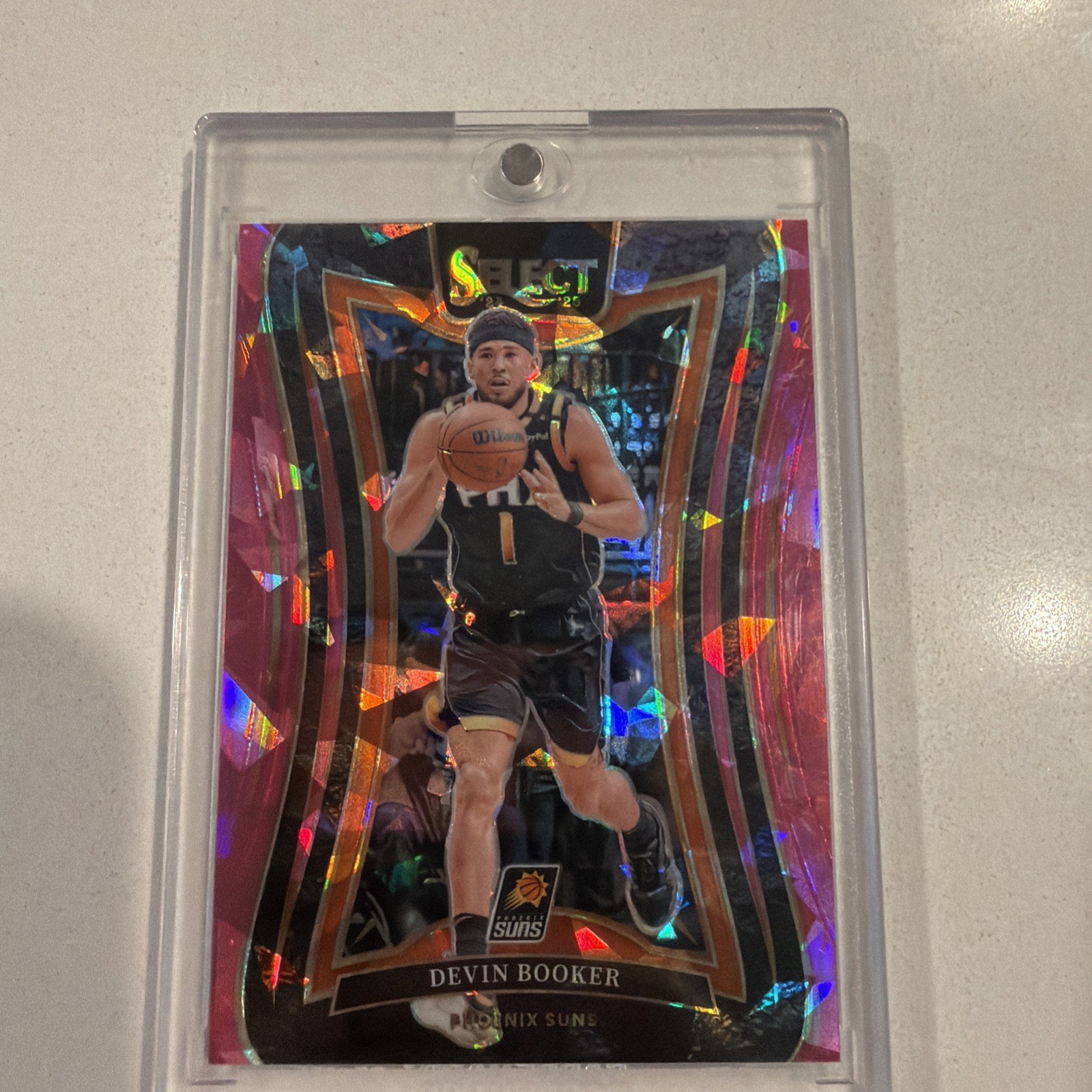 2024-25 Panini Select - Mezzanine Devin Booker #358 Pink Cracked Ice Prizm /99