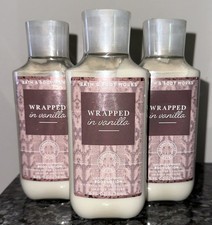 3PK Bath Body Works Wrapped in Vanilla Body Lotion 8oz Brand New 2026