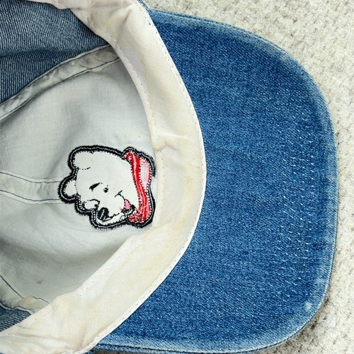 Vintage Winnie The Pooh Hat Womens Denim Jean Embroidered 90s Y2K Stretch Fit NN - Picture 6 of 9