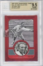 Rod Laver 2020 Topps Transcendent VIP Red Card #1 6/10 BGS 9.5 Gem Mint