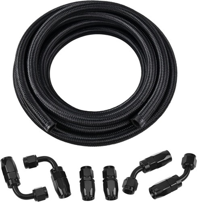 #ad High Pressure 8AN Nylon Fuel Hose Kit 10FT Compatibility for Performance $97.18