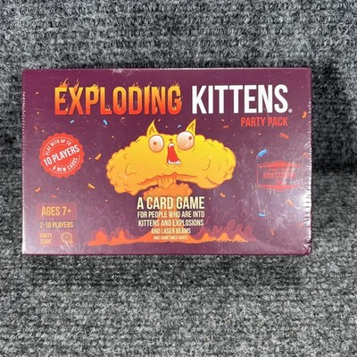 Exploding Kittens Party Pack Card Game 2-10 Players Family Sealed 120 Cards 7+
