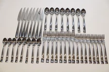 40 piece GS Gourmet Settings Contemporary Flatware SOPRANO  Place Setting for 8