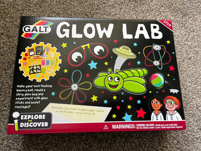 Galt Vorbau Glow Lab Explore & Discover Make Flashing Bouncy Ball & mehr Neu