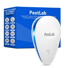 PestLab Ultrasonic Pest Repeller &ndash; Indoor Plug In Bug Repellent 1 Pack, White