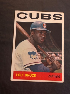 #ad 1964 Topps Lou Brock #29 No Creases Bad Corners VG EX $15.50