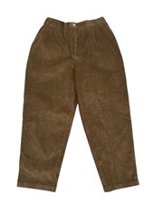 L.L. Bean Vintage 1990's Corduroy Pants Women  s Medium 14 Brown Tapered Mom