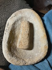 Authentic Arizona Stone Mortar And Pestle Indian Arrowhead Artifact