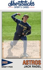 Jack Radel Custom Baseball Card Houston Astros Fan Made