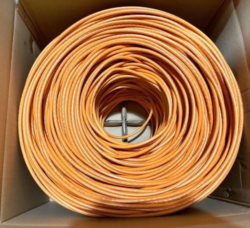 Cat6 Riser Kabel 1000 Meter CMR Ethernet Internetkabel Cat 6 Internetkabel orange - Bild 5 von 6