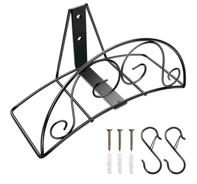 #ad Duty Solid Metal Water Hose Holder Holds 125Ft Storage Hose Black $17.59