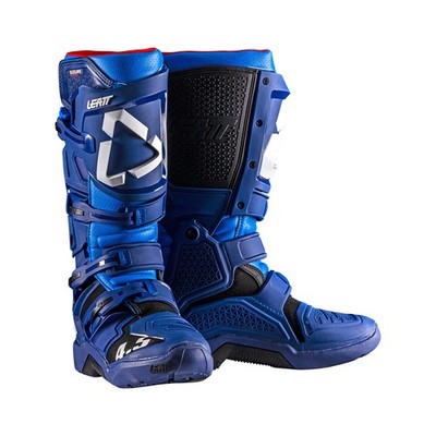 Stiefel Motorrad LEATT Moto 4.5 Enduro Blau Schwarz Schließen Sidelock