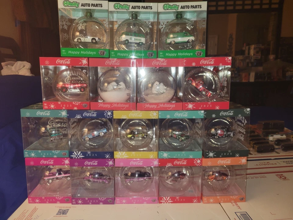 M2 Machines 2025 Coca-Cola Christmas Ornaments Walmart Exclusive Lot 17 Chase Ca - Image 2 of 4