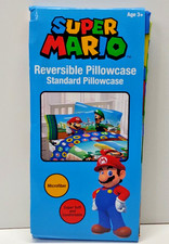 Super Mario Reversible Pillowcase Standard Pillowcase NEW More the Mario