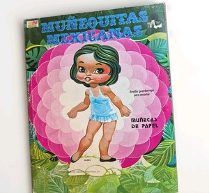 Vintage 1976 Munequitas Mexicanas Maria Paper Doll Book Edycja Novaro nr 17