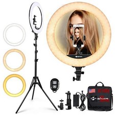 Ring Light 18 Inch LED Ringlight Kit with 73 inch Tripod 18 Inch Ringlight