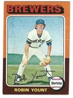 1975 TOPPS #223 ROBIN YOUNT BREWERS RC EX to EX+ CENTERED L@@K