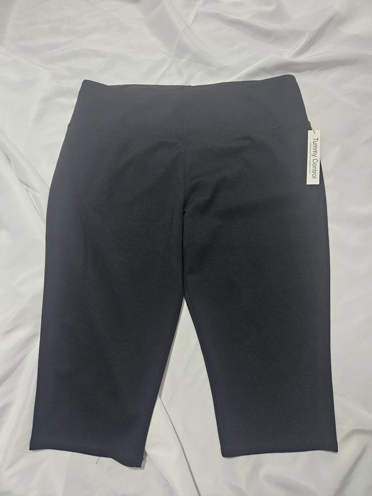 JONES NEW YORK, WOMEN'S NEW BLACK RAYON BL TUMMY CONTROL CAPRI'S, SIZE 3X
