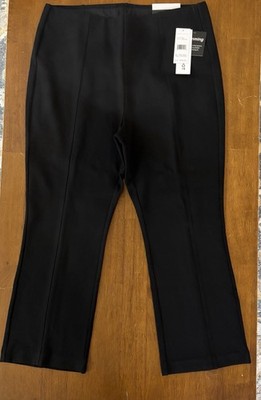 Women's RAFAELLA Slimming High-Rise Crop Boot NWT Black Pants-Size XL