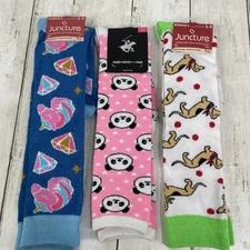 Juncture & Polo Club Women's Knee High Socks Sz 5-9 Panda, Unicorn, Wiener Dog