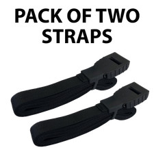 Cinghia fibbia con protezione in PVC x2 per portapacchi, rimorchi, carrelli - Riber