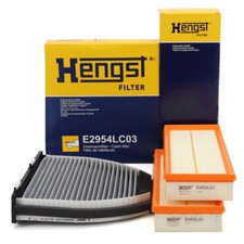 HENGST Innenraum + 2x Luftfilter für MERCEDES W204 S204 W212 S212 X204 M272 M273