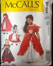 McCall's Costume Pattern LITTLE RED RIDING HOOD kids 3-8 freeship BUY MORE SAVE