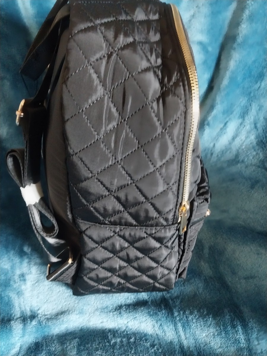 Alexis Bendel Nylon Quilted Backpack with Chain Accent | eBay