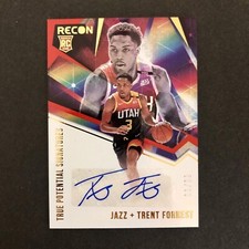 Trent Forrest 2020-21 Recon True Potential Signatures Red Auto RC /99, Utah Jazz
