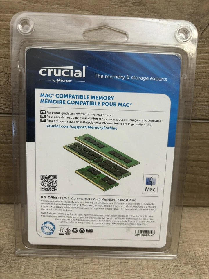Crucial 4GB Kit. Notebook. CRM-9128 Rev E. Mac Compatible. CT2K2G3S1067M - Image 3 of 4