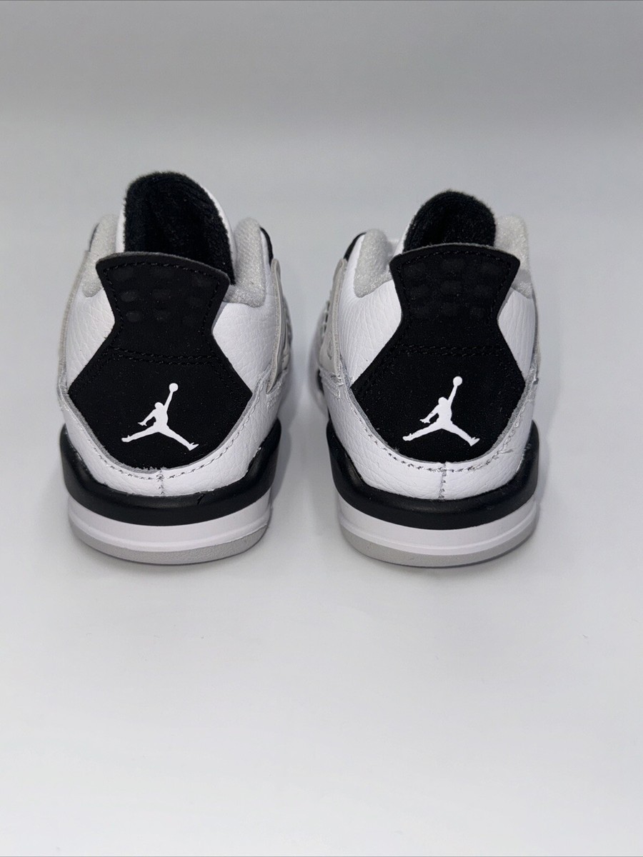 NEW AIR JORDAN 4 RETRO “MILITARY BLACK” TD SIZE 9c BABY SHOES NIKE