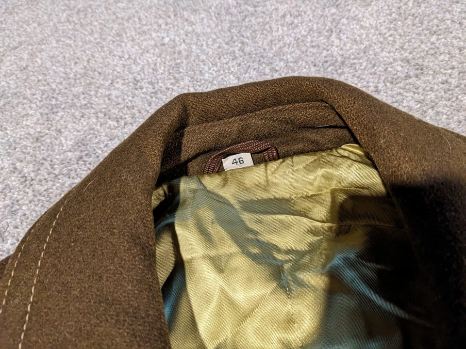 Great Western Coat Mens 46 Vintage Wool Satin Lined Belted Cowboy Riding Heavy - Image 2 of 4