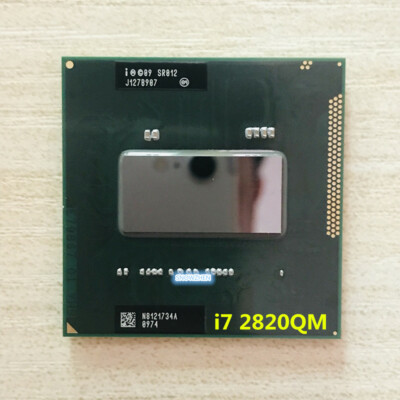 Intel Core i7-2820QM CPU 4Cores 2.3-3.4GHz 8M SR012 Socket G2 Notebook Processor