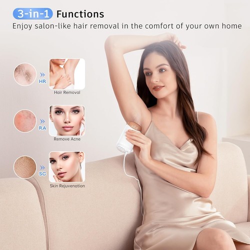 Laser Hair Removal with 5℃ Ice Cooling, Painless IPL Hair Removal Device 3 In 1 - Picture 5 of 7