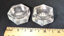 2 Glass Open Salts
