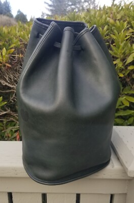 Vintage COACH #9929 Bottle Green Leather 